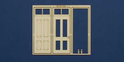 M 70-18c O gauge single door with square transom type 1